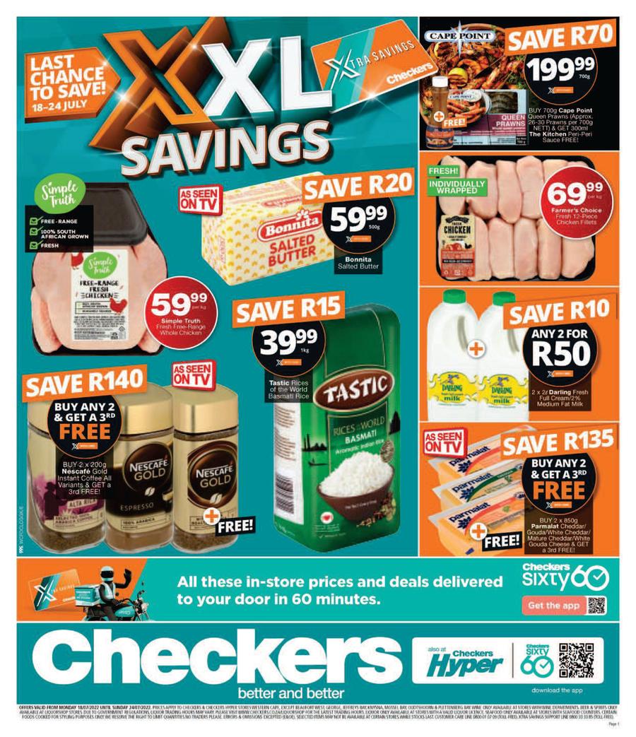 Checkers Western Cape : XXL Savings (18 
