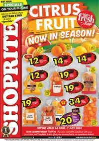 Shoprite Western Cape : Citrus Fruit Now In Season (24 June - 7 July 2024)