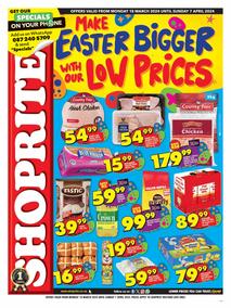 Shoprite Western Cape : Make Easter Bigger With Our Low Prices (18 March - 7 April 2024)