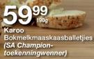 Karoo Bokmelkmaaskaasballetjies-190g