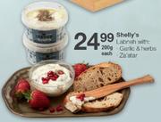 Shelly's Labneh With Garlic & Herbs Za'atar-200g Each