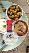 Limited Edition Christmas Stacker With Chicken Liver Pate Tzatziki&Pimento Stuffed Green Olives-Each