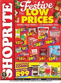 Shoprite Western Cape : Festive Low Prices (6 November - 19 November 2023)