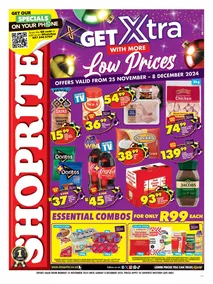 Shoprite Western Cape : Get Xtra With More Low Prices (25 November - 08 December 2024)