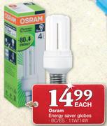 Osram Energy Saver Globes