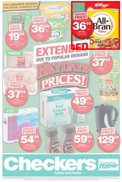 Checkers Western Cape : Extended Heydays Prices! (15 Feb - 21 Feb 2016), page 1