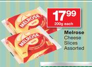 Melrose Cheese Slices Assorted-200g Each