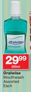 Oral wise Mouthwash Assorted-500ml