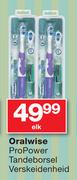 Oralwise ProPower Tandeborsel Verskeidenheid-Each