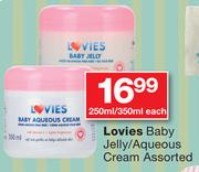 Lovies Baby Jelly/Aqueous Cream Assorted 250/350ml-Each