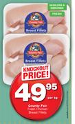 County Fair Fresh Chicken Breast Fillets-Per Kg