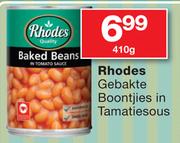 Rhodes Gebakte Boontjies In Tamatiesous-410g