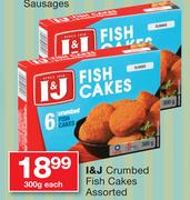 I&J Crumbed Fish Cakes Assorted-300g Each
