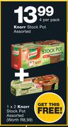 Knorr Stock Pot Assorted Plus 1x2 Knorr Stock Pot Assorted-Per 4 Pack