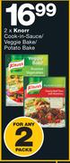 Knorr Cook In Sauce/Veggie Bake/Patato Bake-2 Packs