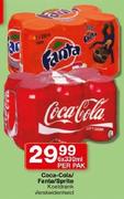 Coca-Cola/Fanta/Sprite Koeldrank Verskeidenheid-6x330ml Per Pak