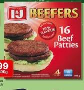 I&J Beefers Beef Patties Assorted-800g