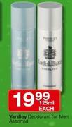 Yardley Deodorant For Men Assorted-125ml