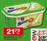 Sunshine D Lite 50% Fat Spread-1Kg
