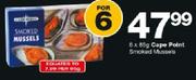 Cape Point Smoked Mussels-6x85g
