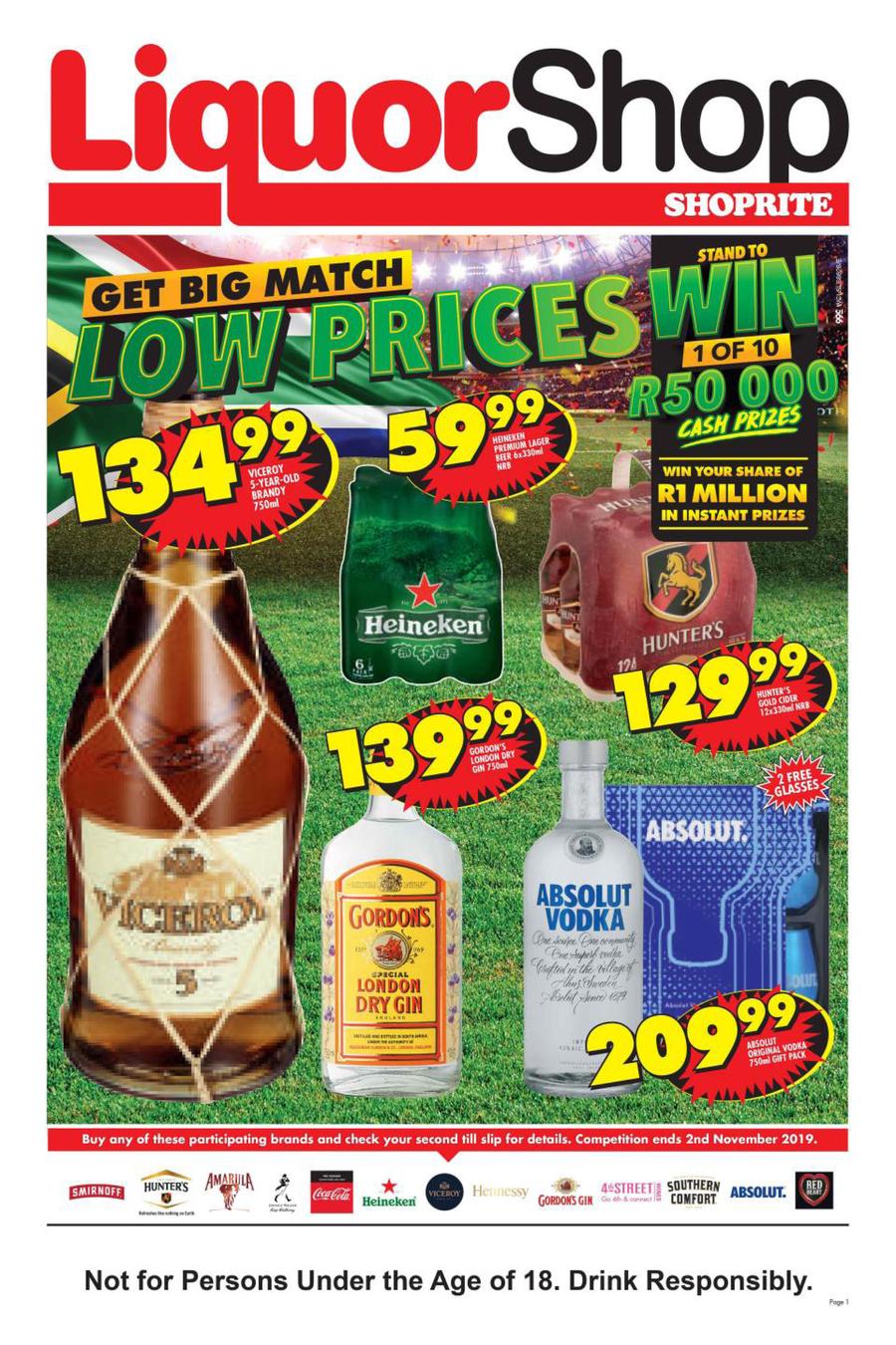 Shoprite Liquorshop Western Cape Low Prices 21 Oct 10 Nov 2019 Www Guzzle Co Za