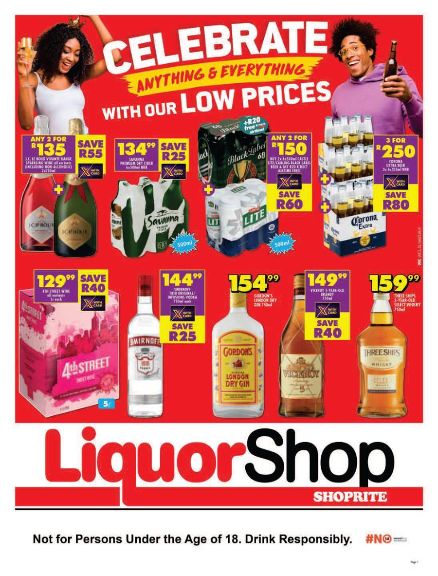 Shoprite Liquor Western Cape : Celebrate Anyhting & Everything (24 ...