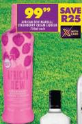 African Dew Marula/Strawberry Cream Liqueur-750ml Each
