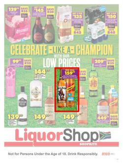 Shoprite Liquor Western Cape : Celebrate Like A Champion (24 August - 10 September 2023), page 1