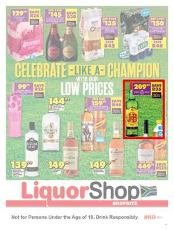 Shoprite Liquor Western Cape : Celebrate Like A Champion (24 August - 10 September 2023), page 1