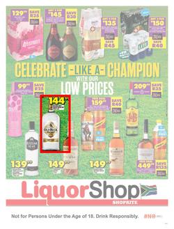 Shoprite Liquor Western Cape : Celebrate Like A Champion (24 August - 10 September 2023), page 1