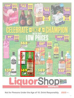 Shoprite Liquor Western Cape : Celebrate Like A Champion (24 August - 10 September 2023), page 1