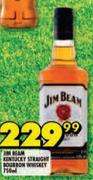 Jim Beam Kentucky Straight Bourbon Whisky-750ml