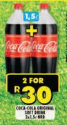 Coca-Cola Original Soft Drink-For 2 x 1.5Ltr