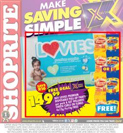 Shoprite Western Cape : Lovies Promotion (1 December - 3 December 2023), page 1