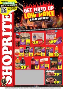 Shoprite Western Cape : Get Fired Up With Our Low Prices (20 March - 23 March 2025)