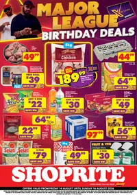 Shoprite Western Cape : Major Deals (14 August - 16 August 2026)