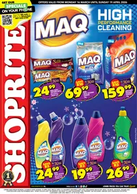 Shoprite Western Cape : Maq Savings (16 March - 19 April 2026)