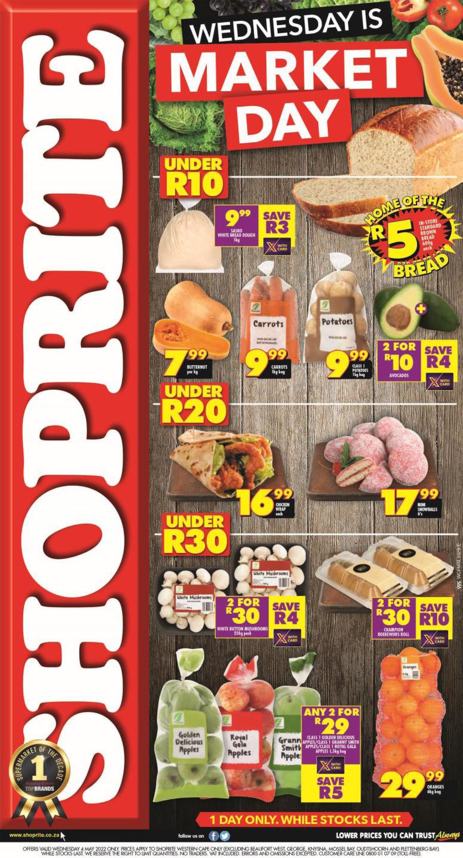 Shoprite Western Cape : Wednesday Is Market Day (4 May 2022 Only) — m ...