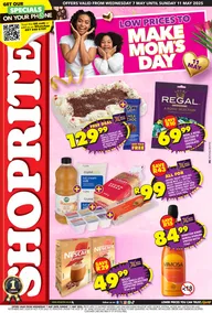 Shoprite Western Cape : Low Prices To Make Mom's Day (07 May - 11 May 2025)