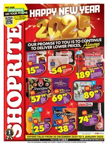 Shoprite Western Cape : Happy New Year (30 December - 05 January 2025)