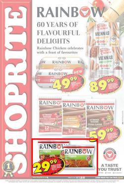 Shoprite Western Cape : Rainbow Chicken Promotion (6 November - 10 December 2023), page 1