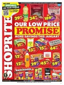 Shoprite Western Cape : Our Low Price (06 January - 19 January 2025)