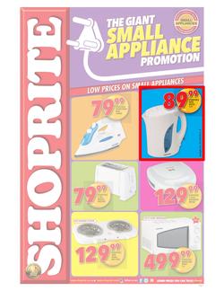 Shoprite WC : Small Appliance (25 May - 07 Jun 2015), page 1