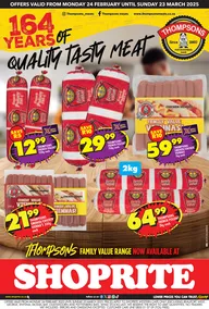 Shoprite Western Cape : Thompsons Savings (24 February - 23 March 2025)