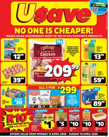 Usave Western Cape : No One Is Cheaper (13 April - 19 April 2026)
