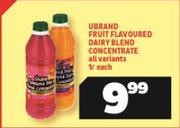 Ubrand Fruit Flavoured Dairy Blend Concentrate (All Variants)-1Ltr Each