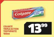 Colgate Triple Action Toothpaste-100ml