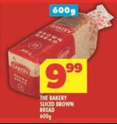 The Bakery Sliced Brown Bread-600g