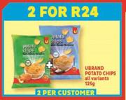 Ubrand Potato Chips (All Variants)-For 2 x 125g