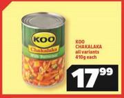 Koo Chakalaka (All Variants)-410g Each